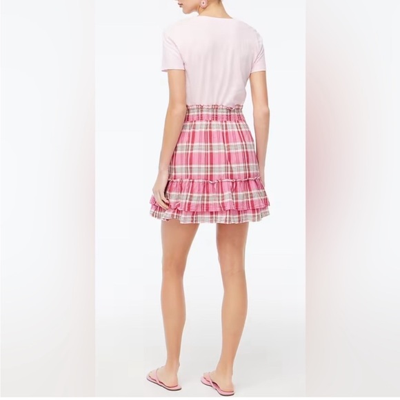 J Crew Pink Ruffle Skirt - Picture 3 of 7